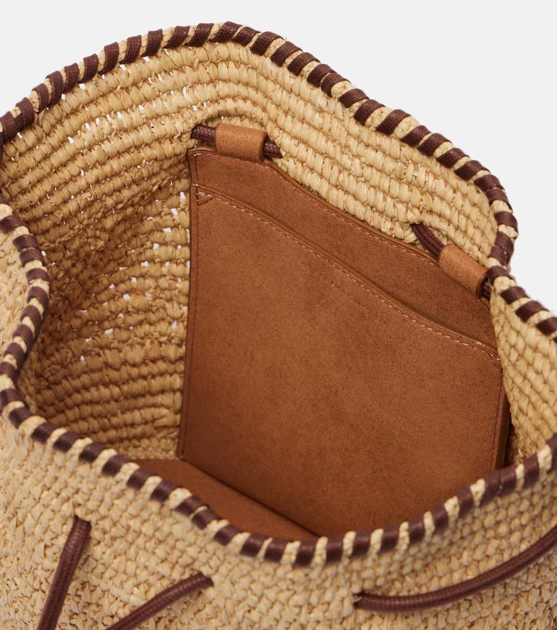Falabella Small raffia bucket bag | Stella McCartney