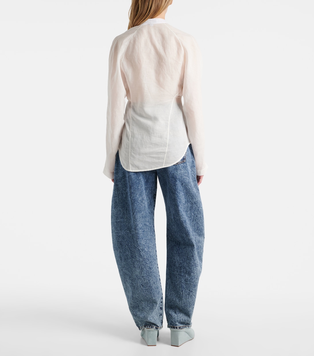 Blouse en coton et lin  | Alaïa