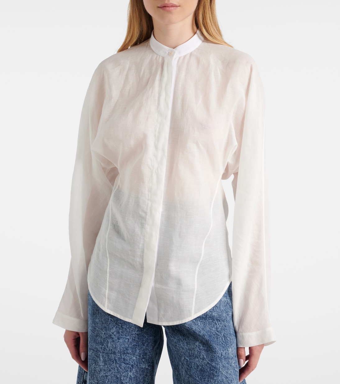 Bluse aus Baumwolle und Leinen  | Alaïa