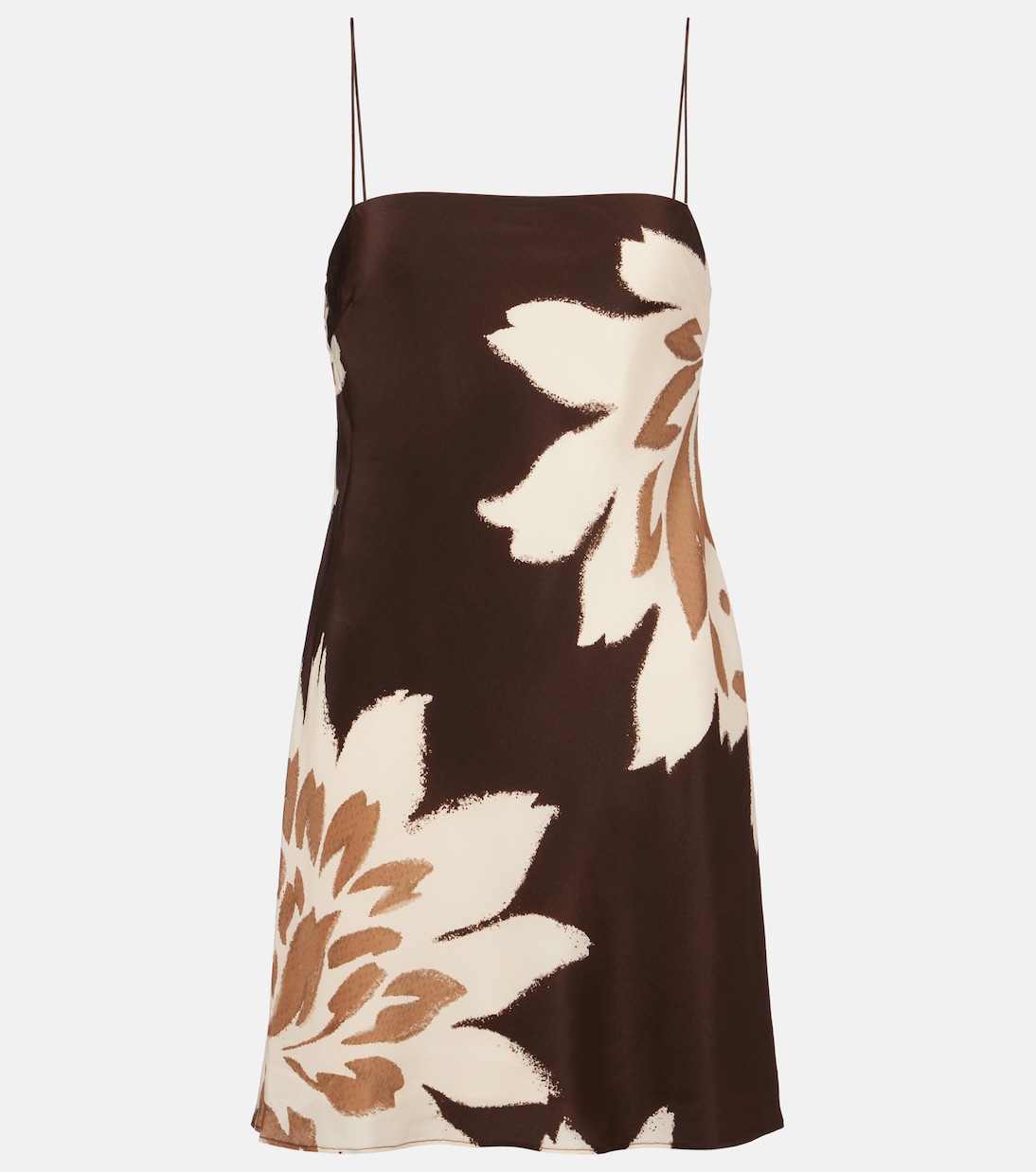 Robe en satin de soie à fleurs | SIR