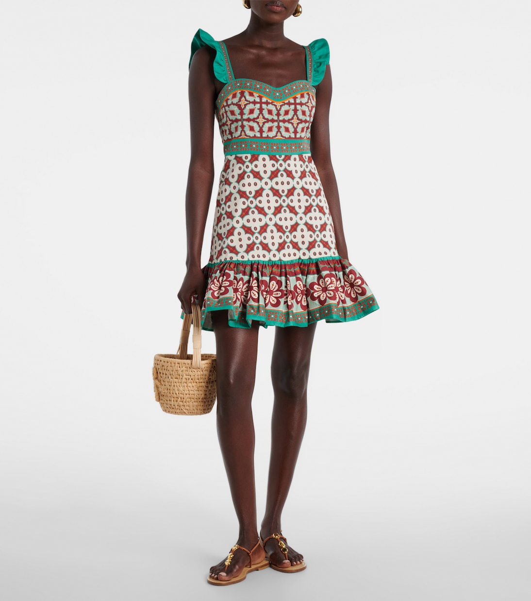 Mini Gingerbread printed minidress | La DoubleJ