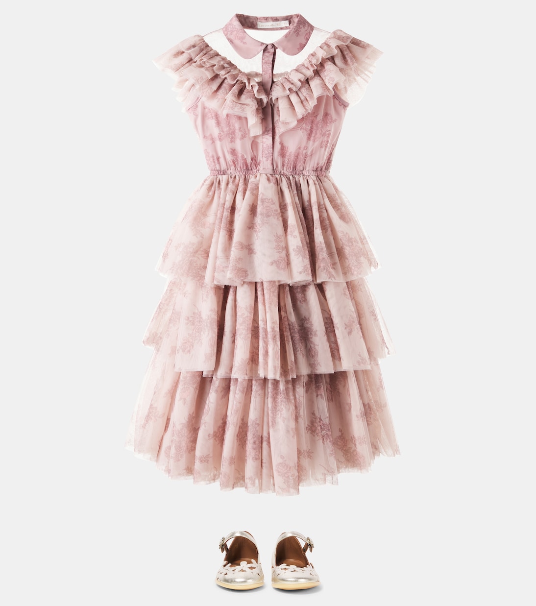 Jeena toile de jouy tulle dress | C'era Una Volta