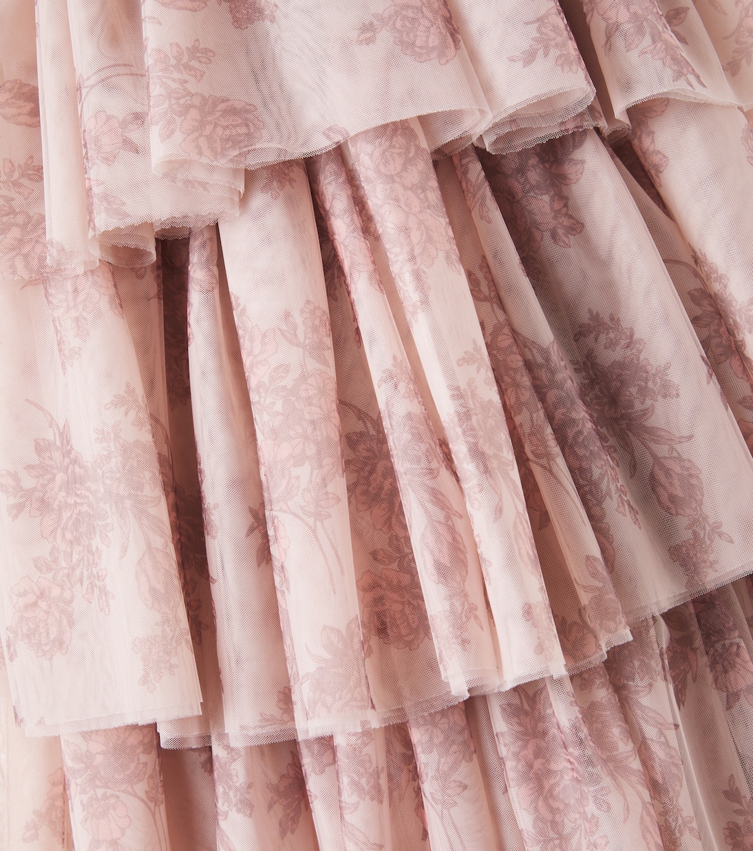 Jeena toile de jouy tulle dress | C'era Una Volta