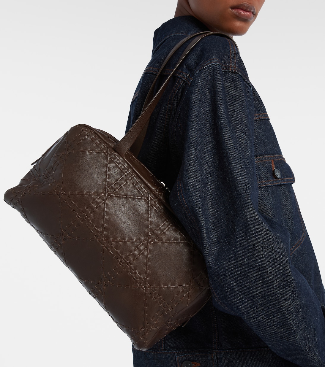 Astra leather shoulder bag | The Row