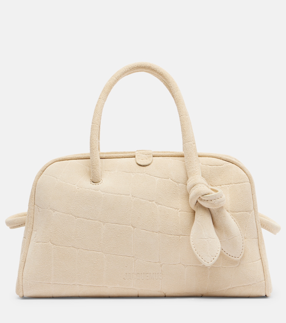 Turismo Small croc-effect suede tote bag | Jacquemus