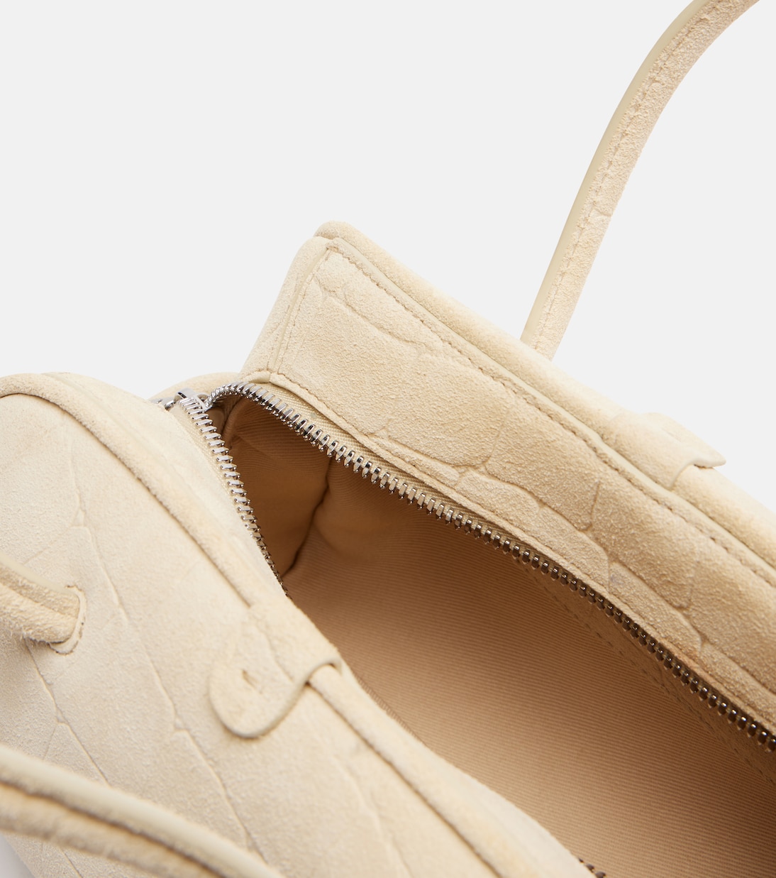 Turismo Small croc-effect suede tote bag | Jacquemus