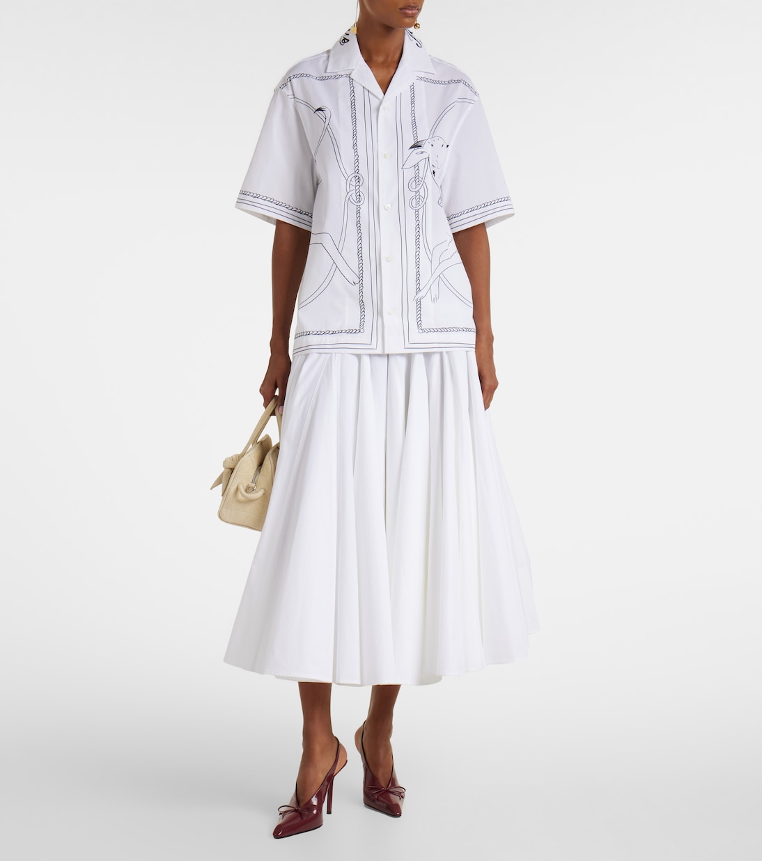 Turismo Small croc-effect suede tote bag | Jacquemus