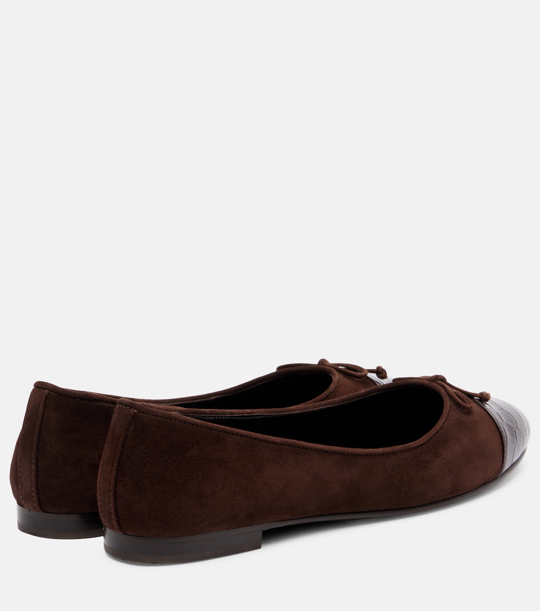 Ballerinas Cap Toe aus Veloursleder | Tory Burch
