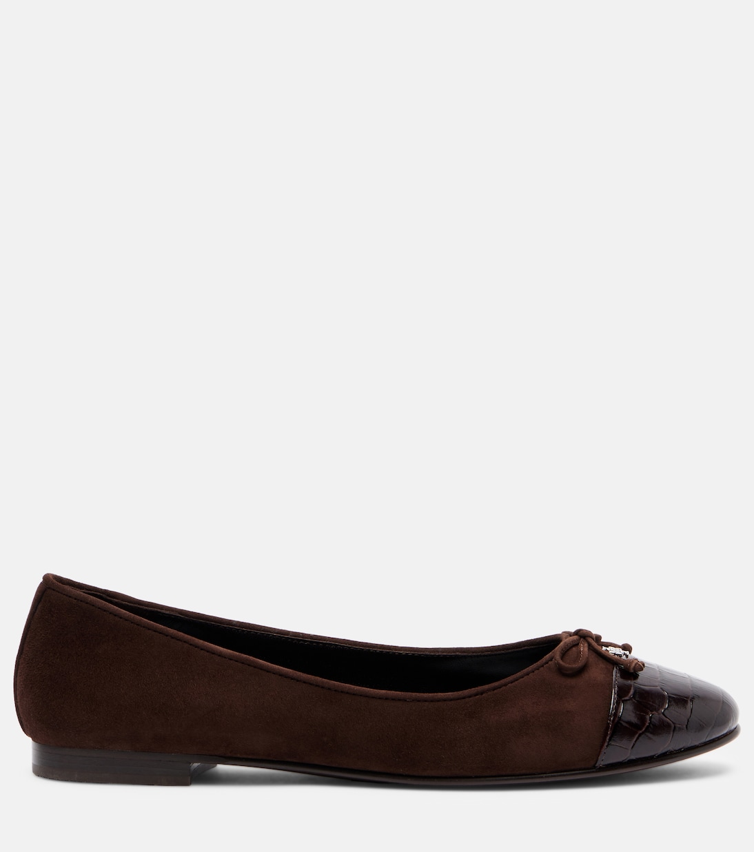 Ballerinas Cap Toe aus Veloursleder | Tory Burch