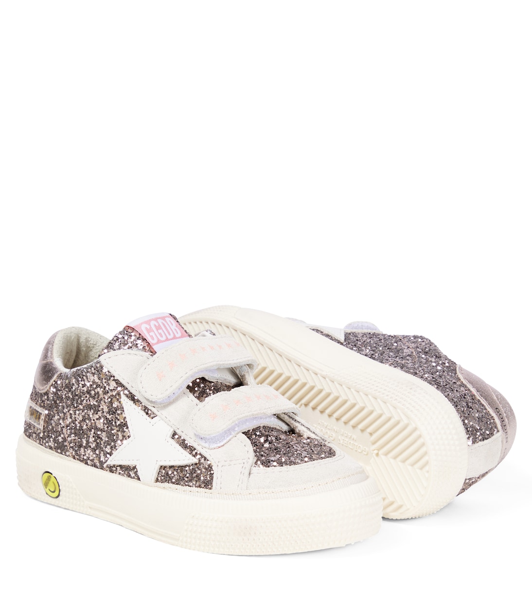 Sneakers May School aus Veloursleder mit Glitter | Golden Goose Kids