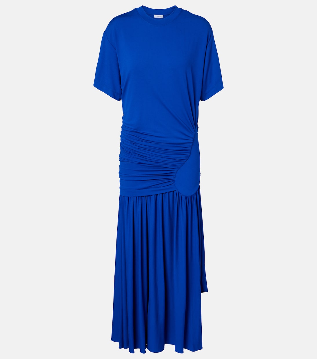 Vestido camisero de jersey drapeado | Ferragamo