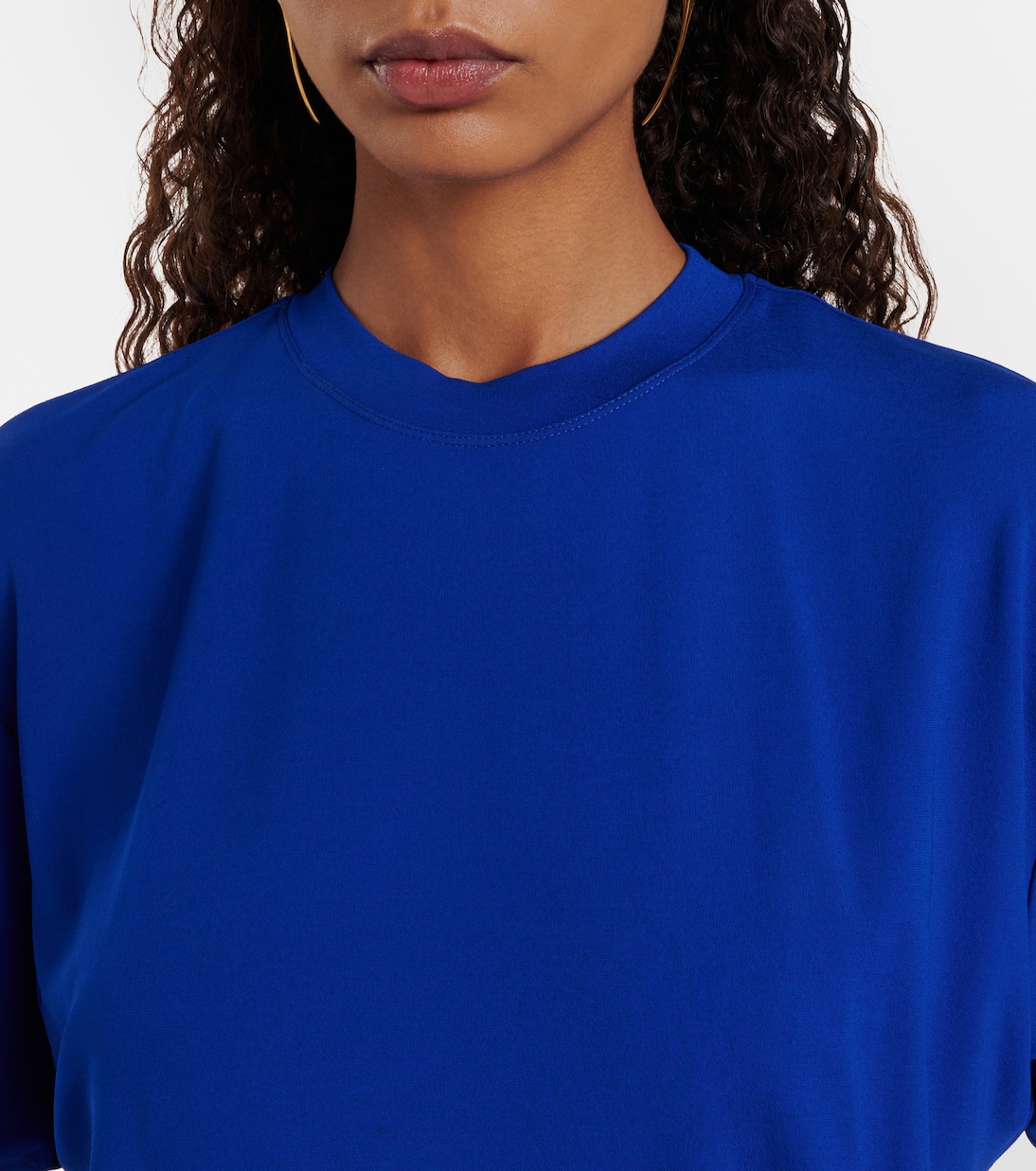 Vestido camisero de jersey drapeado | Ferragamo