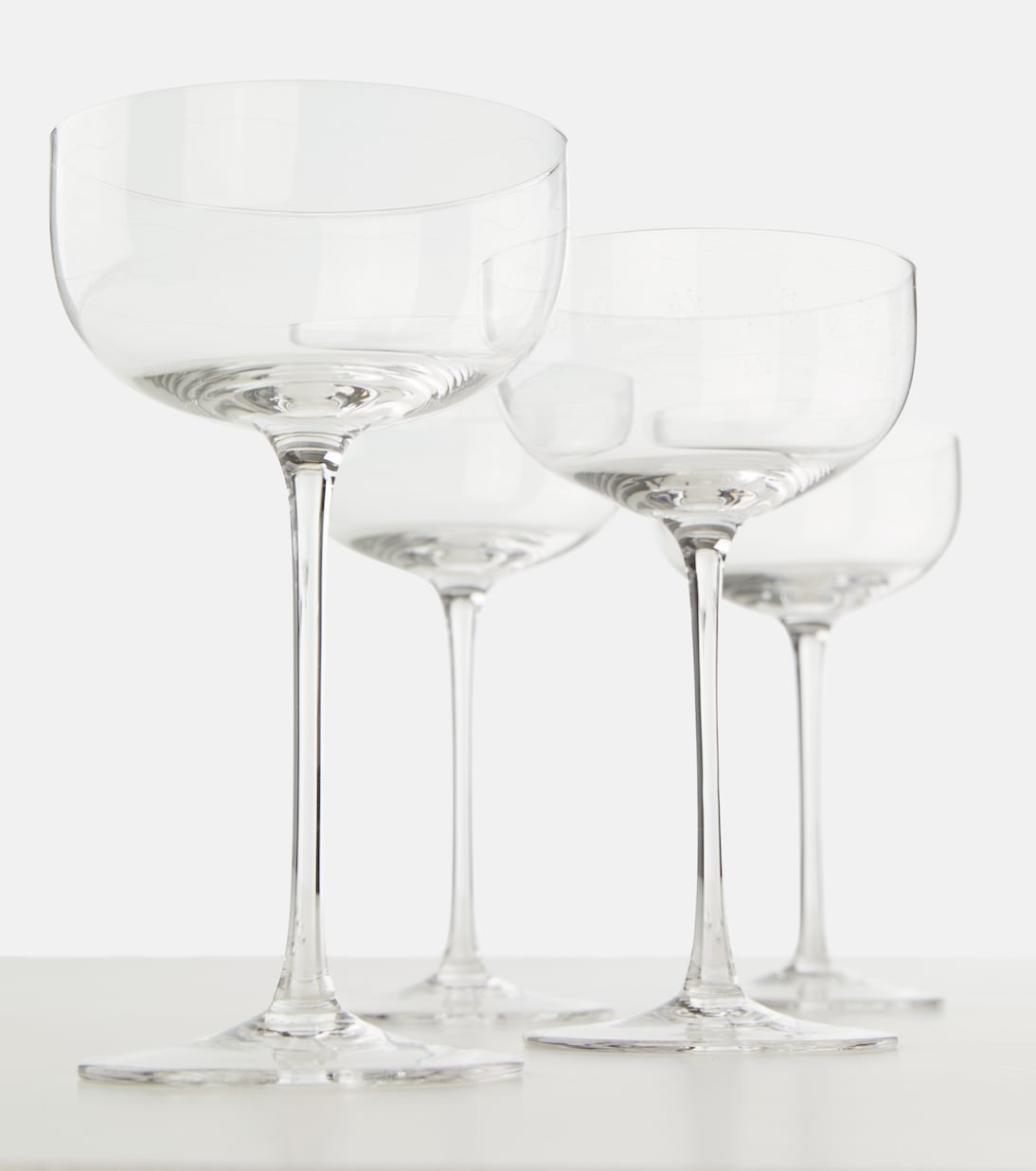 Anemone Vaniglia set of 4 champagne glasses | Serax