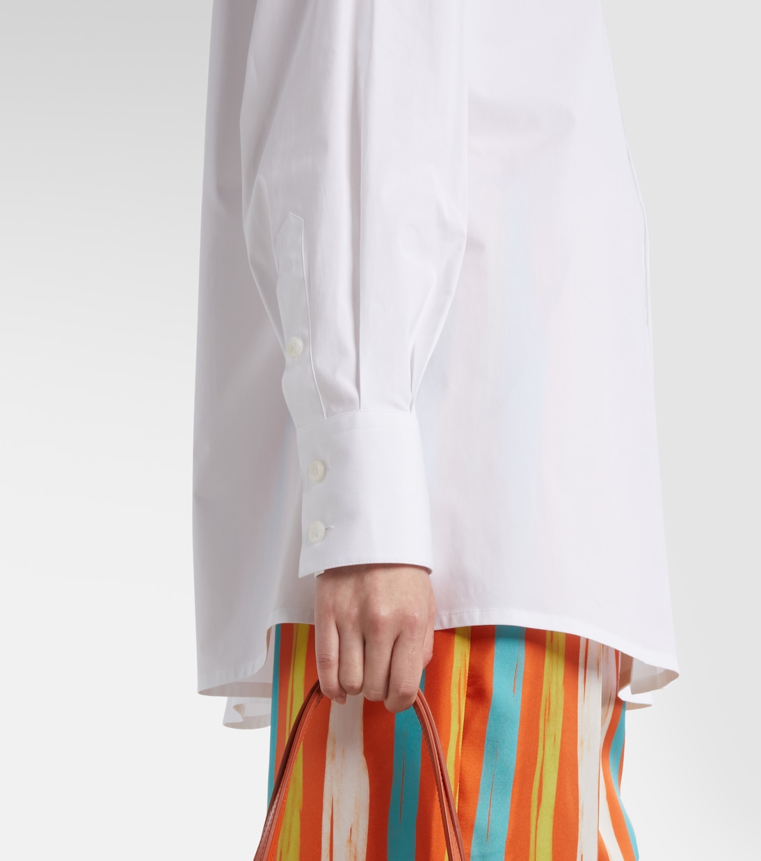 Camisa oversized en mezcla de algodón | Dolce&Gabbana