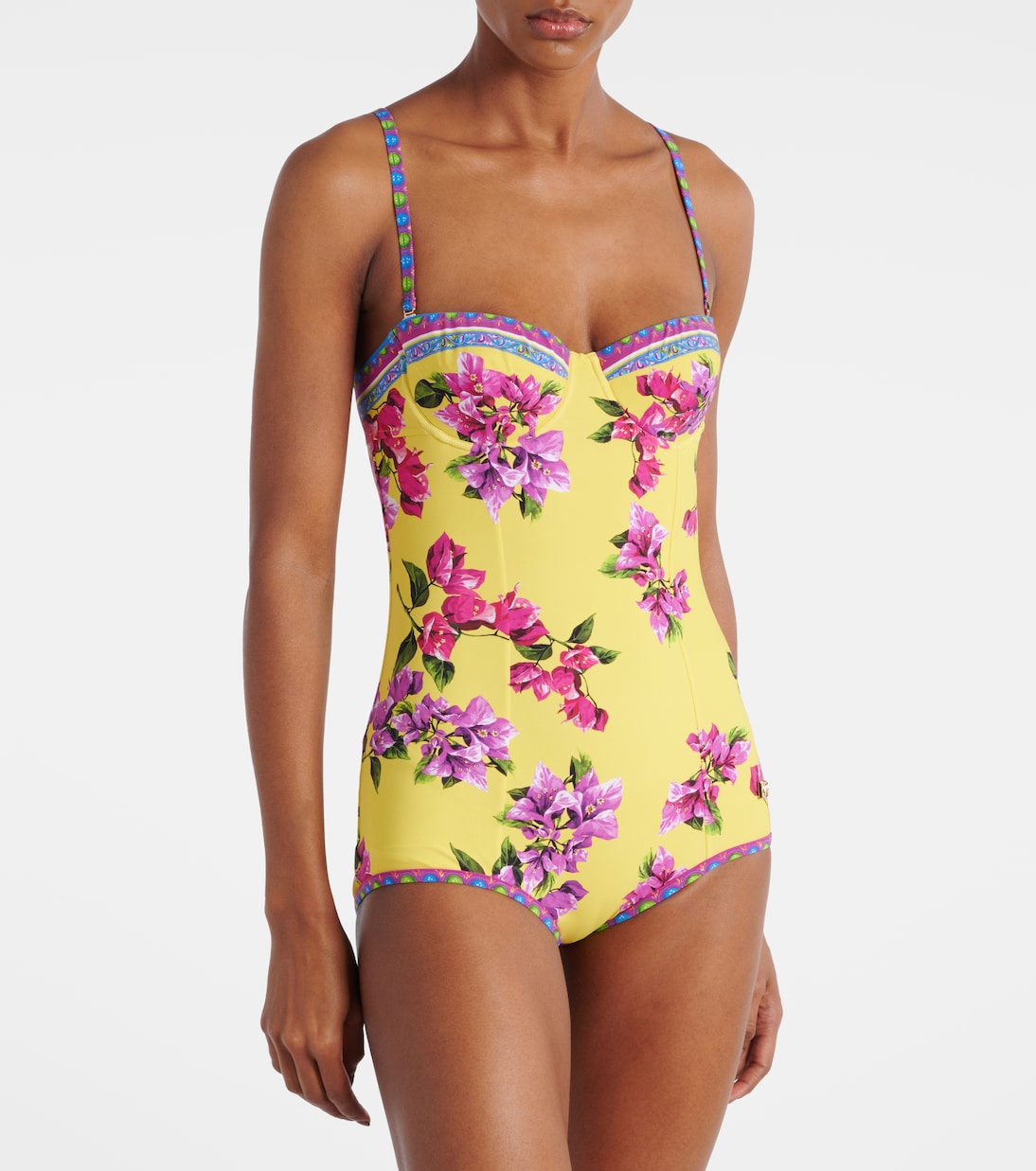 Costume intero con stampa floreale | Dolce&Gabbana
