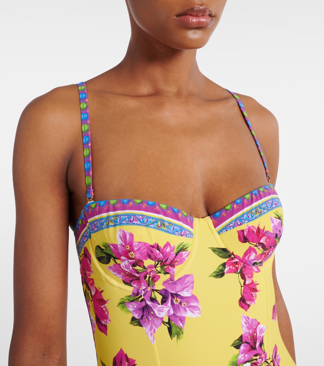 Costume intero con stampa floreale | Dolce&Gabbana