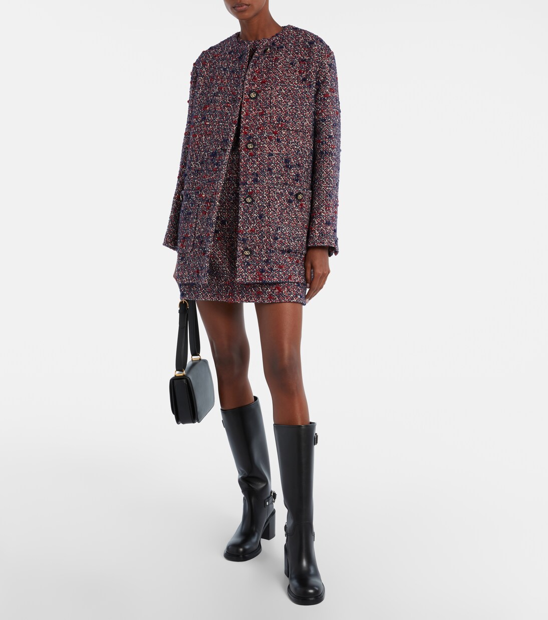 Horsebit leather knee-high boots | Gucci