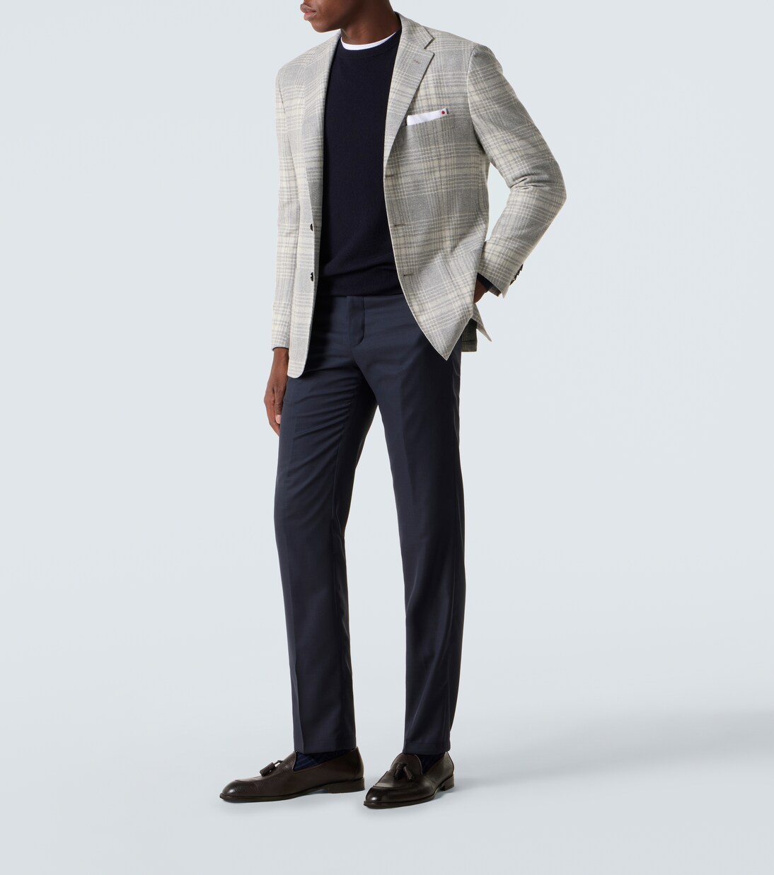 Prince Of Wales wool-blend blazer | Kiton