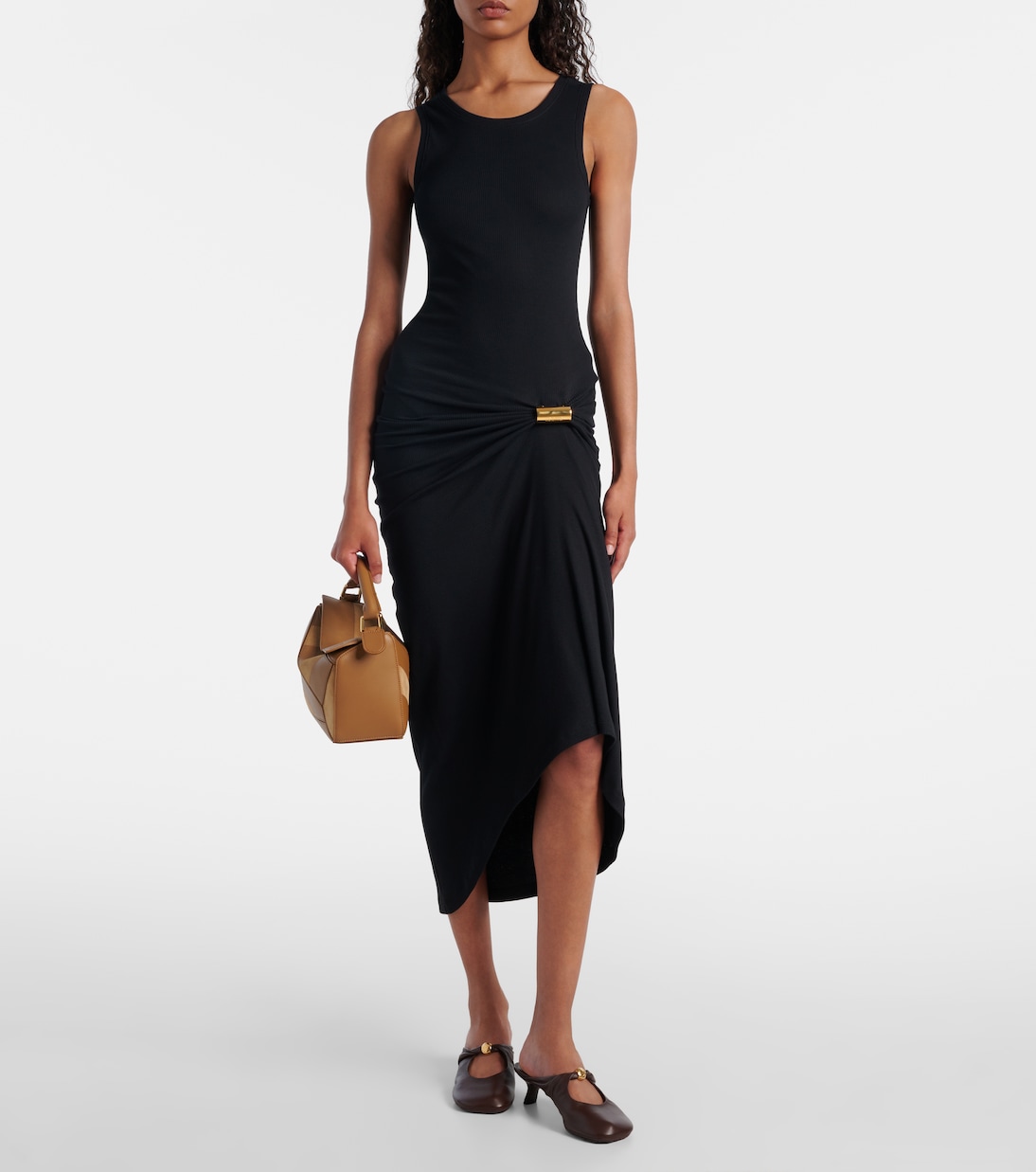Robe midi Tank en coton mélangé | Loewe