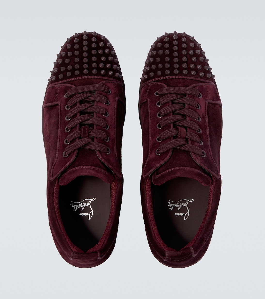 Sneakers Louis Junior Spikes aus Veloursleder | Christian Louboutin