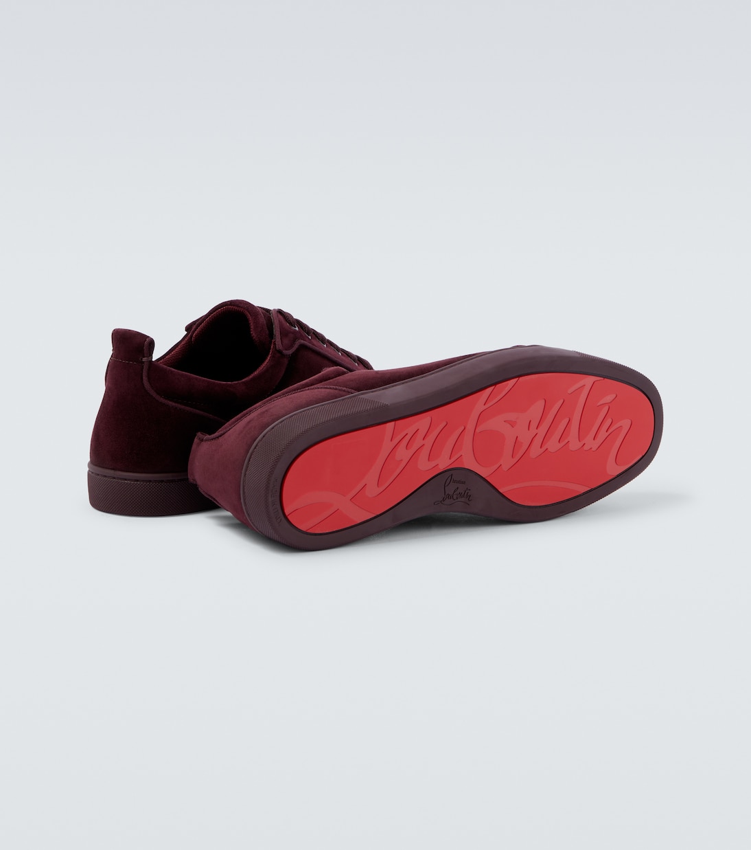 Sneakers Louis Junior Spikes aus Veloursleder | Christian Louboutin