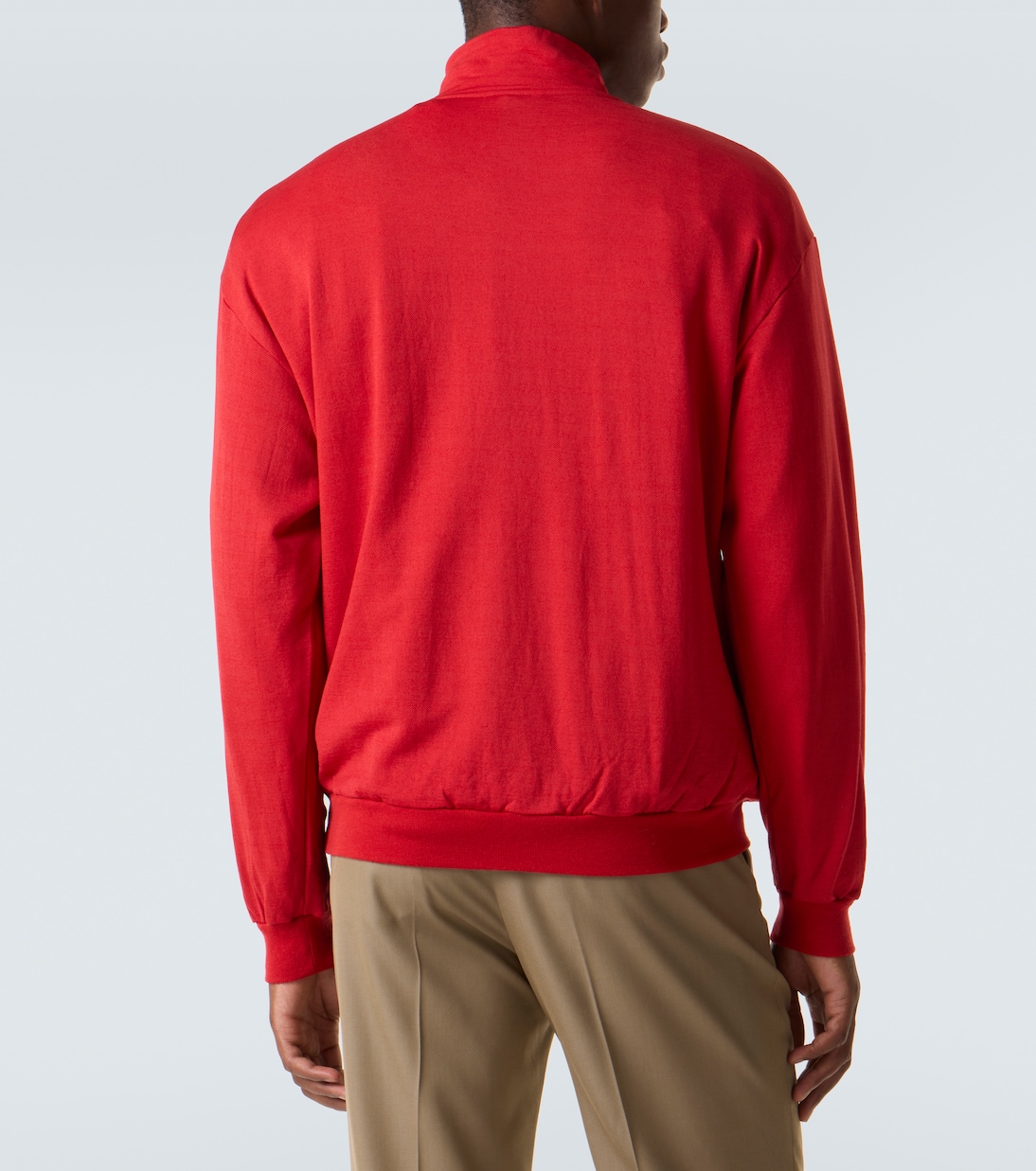 Wool-blend half-zip sweatshirt | Auralee