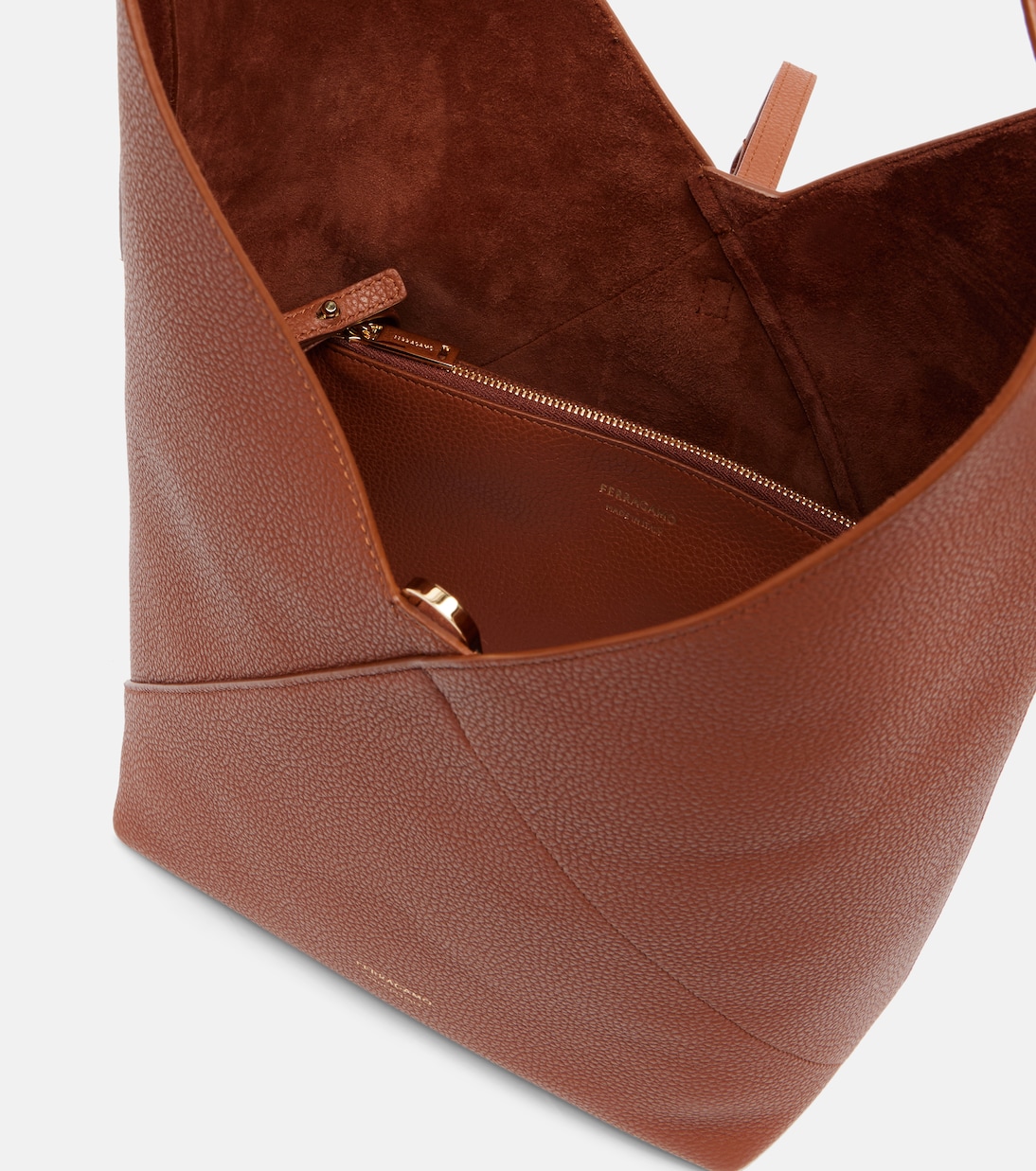 Borsa a spalla Origami Medium in pelle | Ferragamo