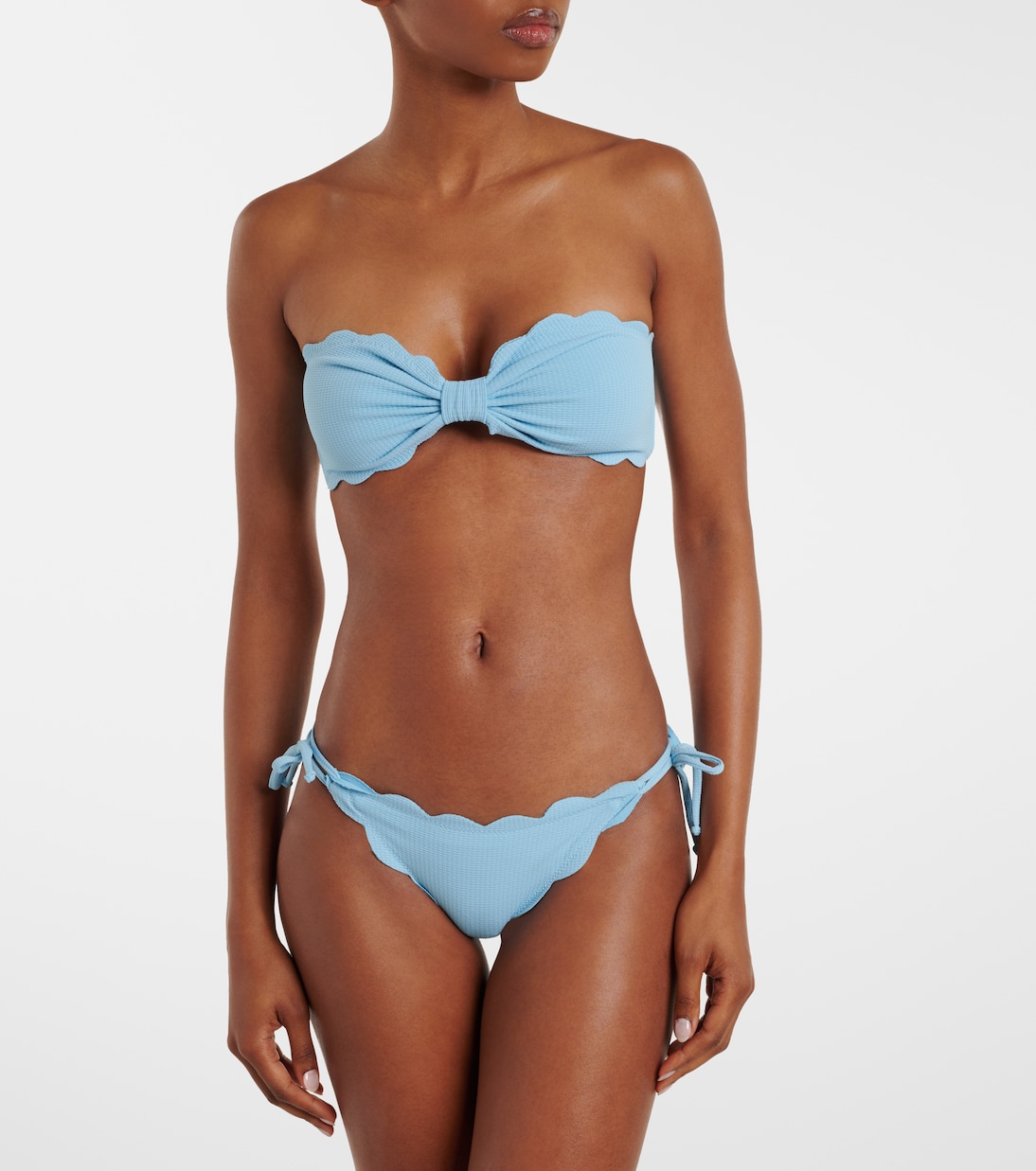 Antibes scalloped bikini bandeau top | Marysia