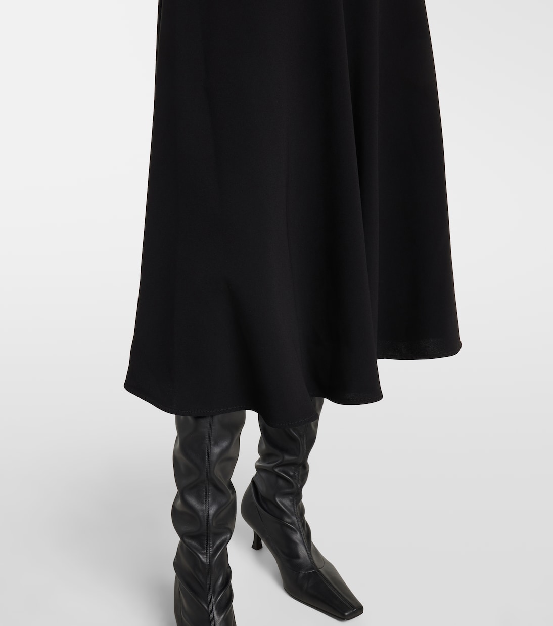 Vestido midi asimétrico Rue de crepé | Proenza Schouler