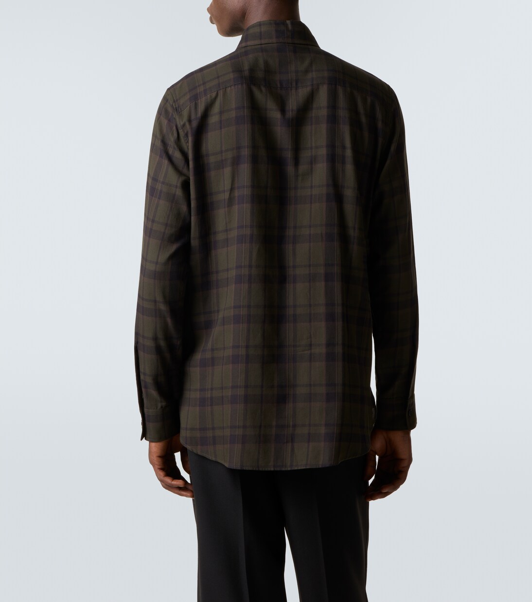 Cassandre checked cotton flannel shirt | Saint Laurent