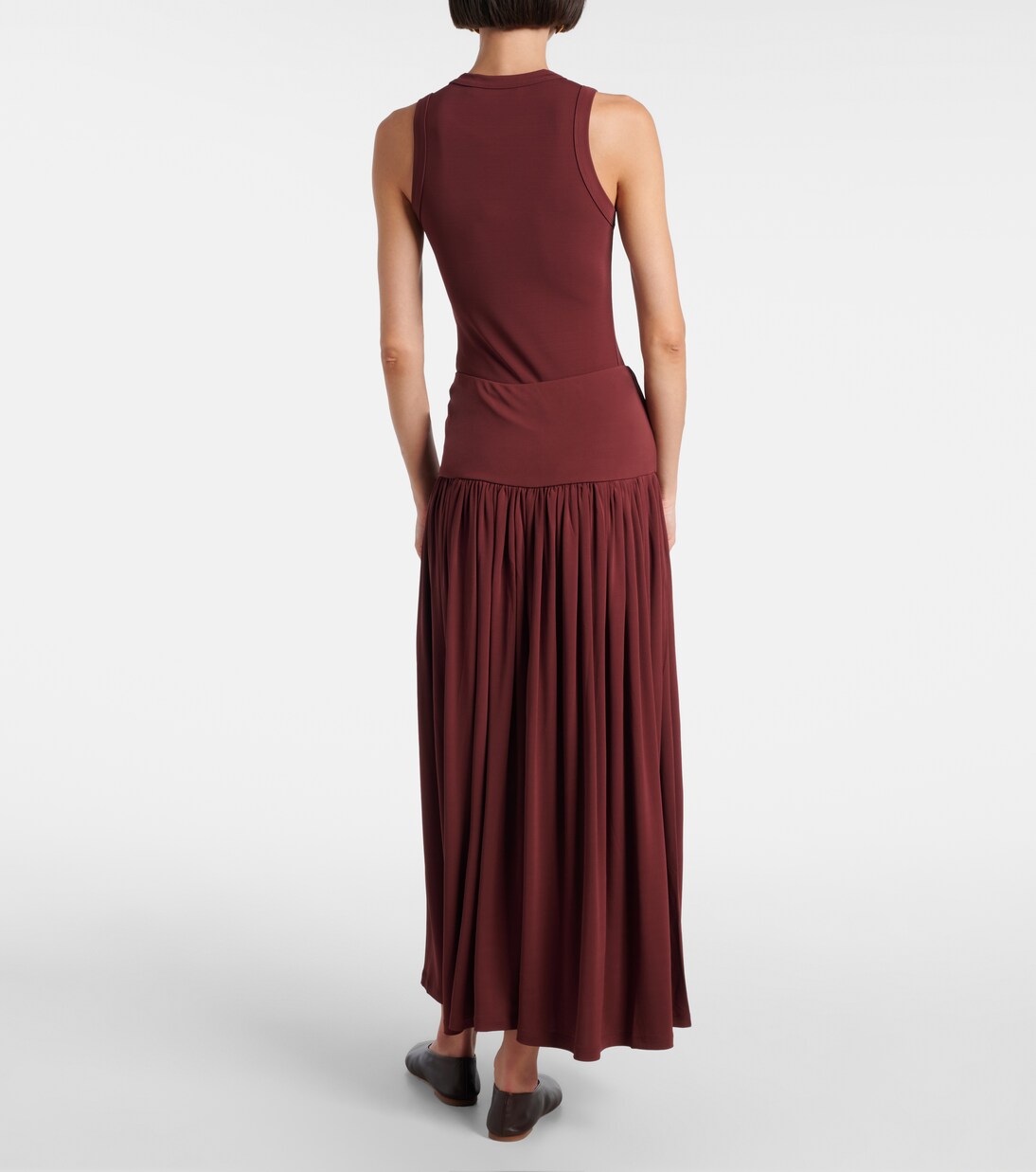 Gathered jersey maxi skirt | Aya Muse