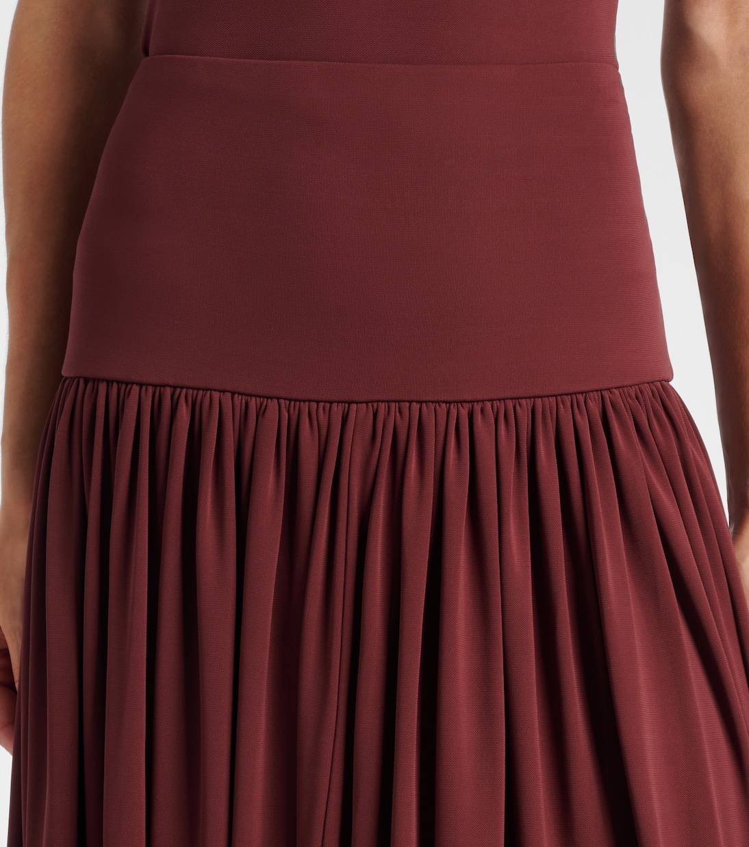 Gathered jersey maxi skirt | Aya Muse