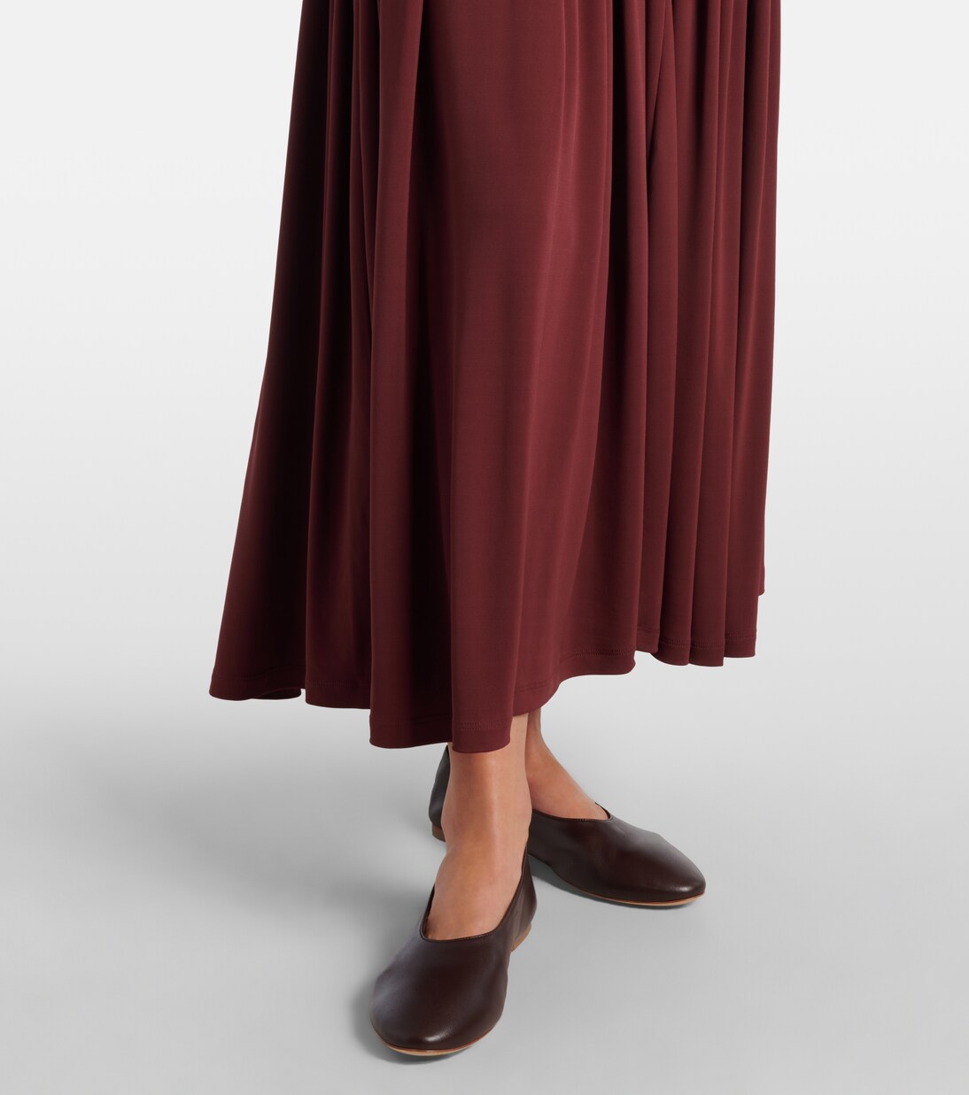 Gathered jersey maxi skirt | Aya Muse