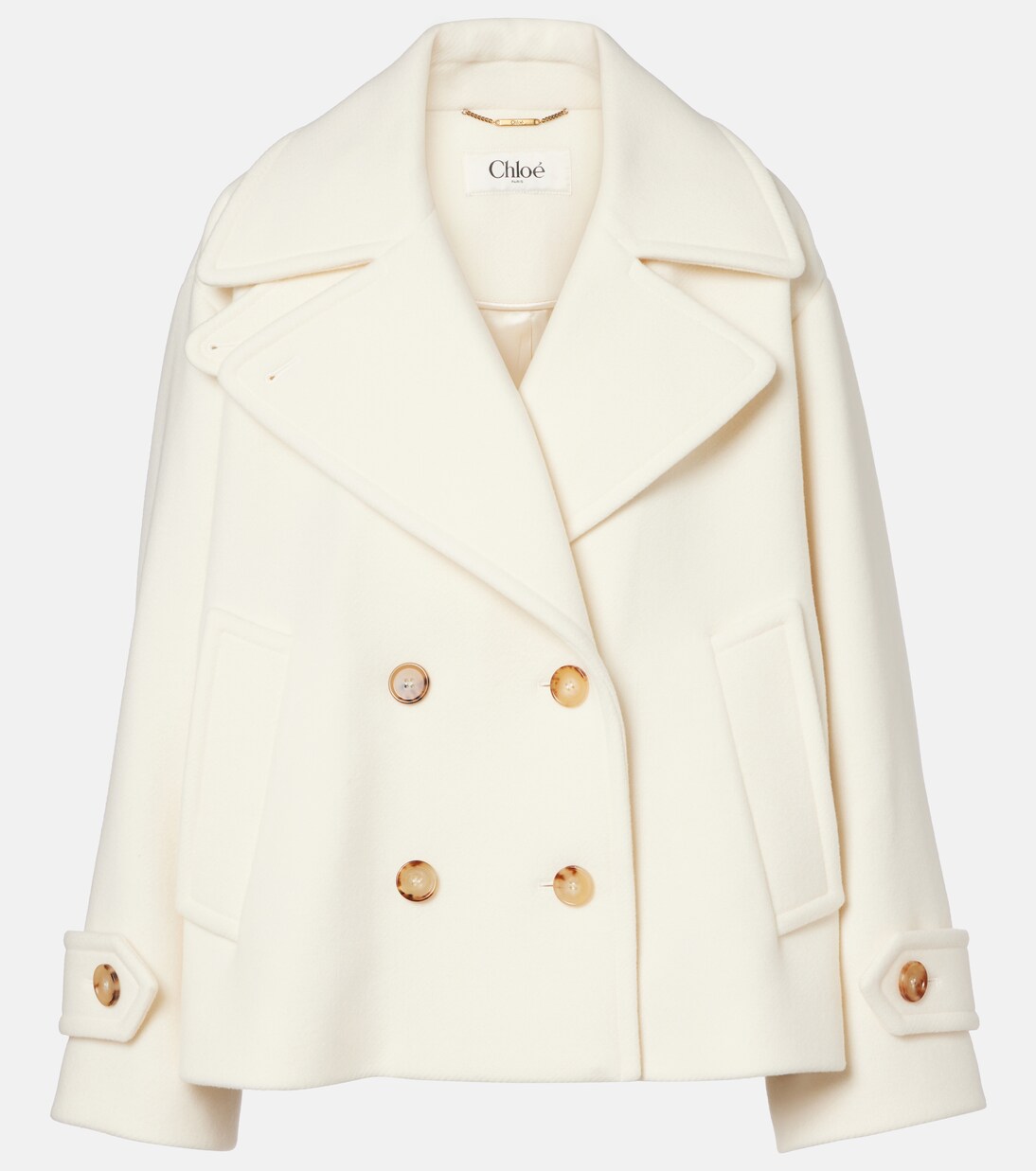 Oversized wool-blend coat | Chloé