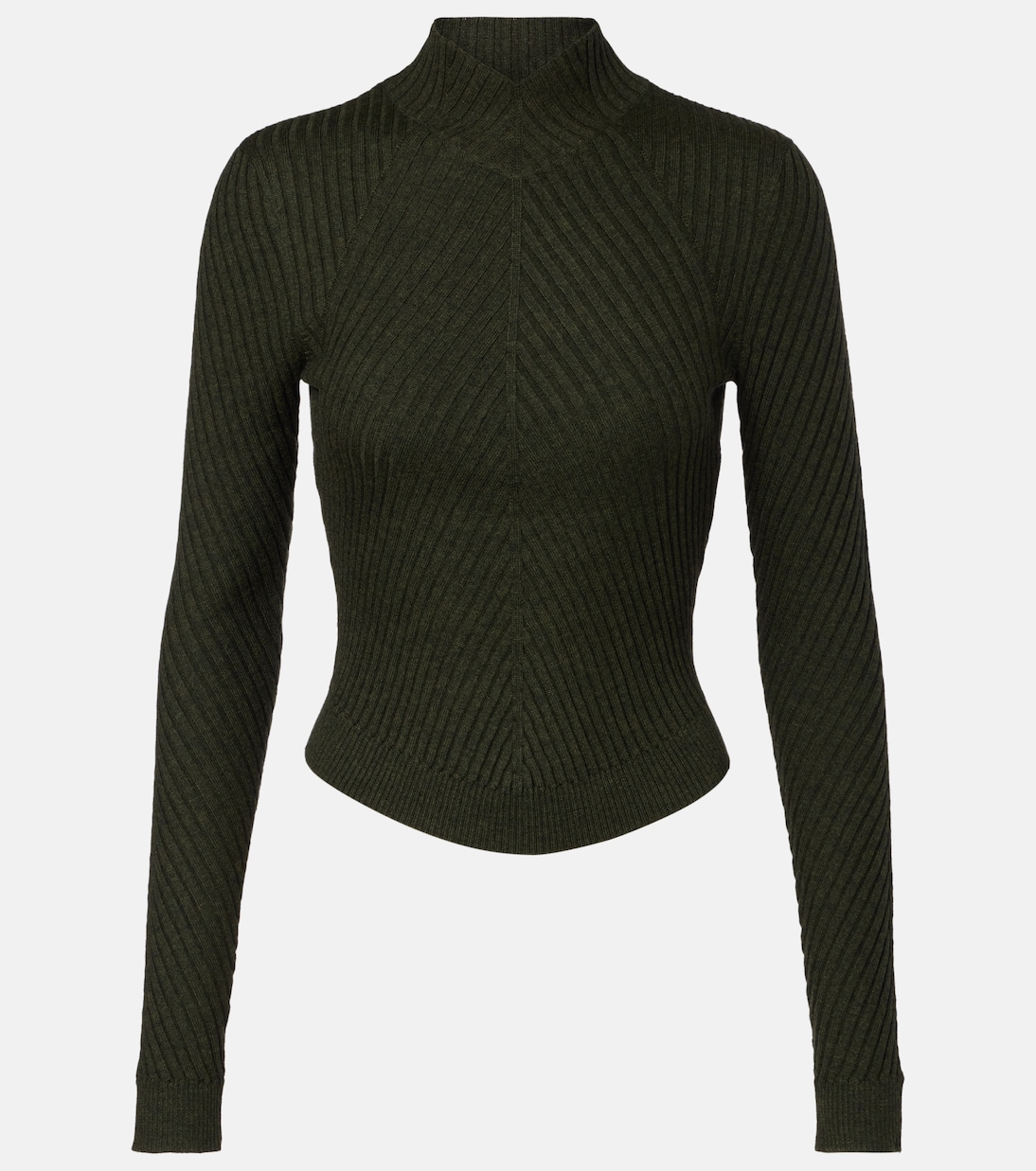 Ribbed-knit wool turtleneck sweater | Victoria Beckham