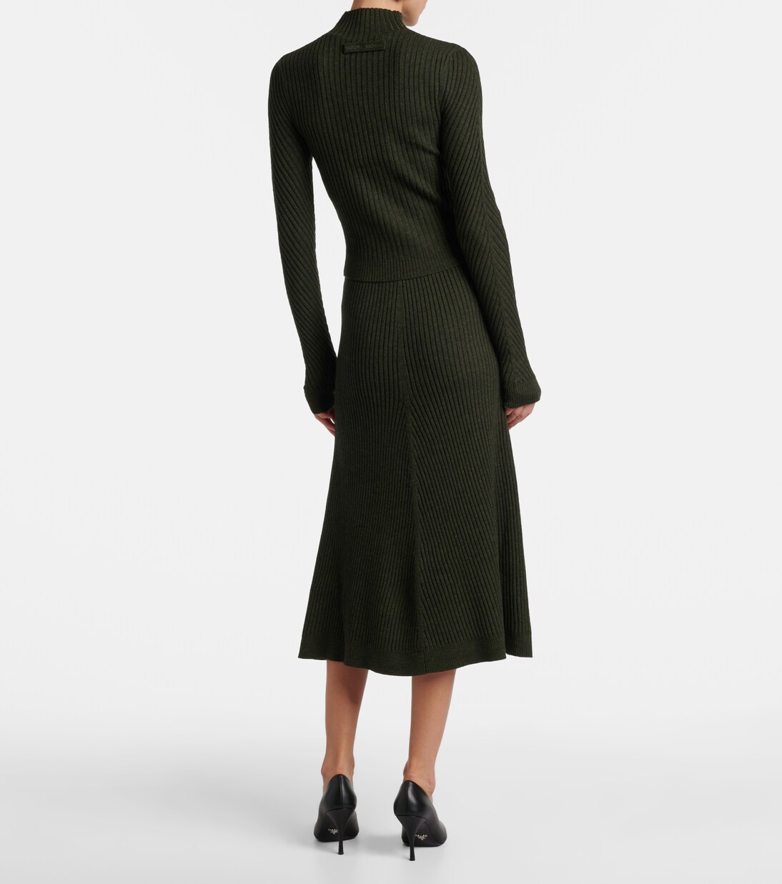 Ribbed-knit wool turtleneck sweater | Victoria Beckham