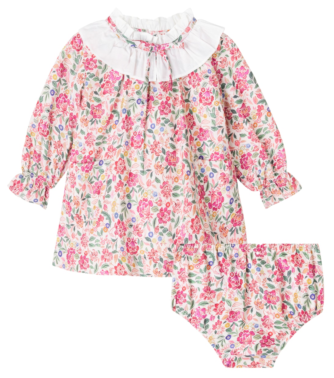 Baby Odisea floral dress and bloomers set | La Coqueta