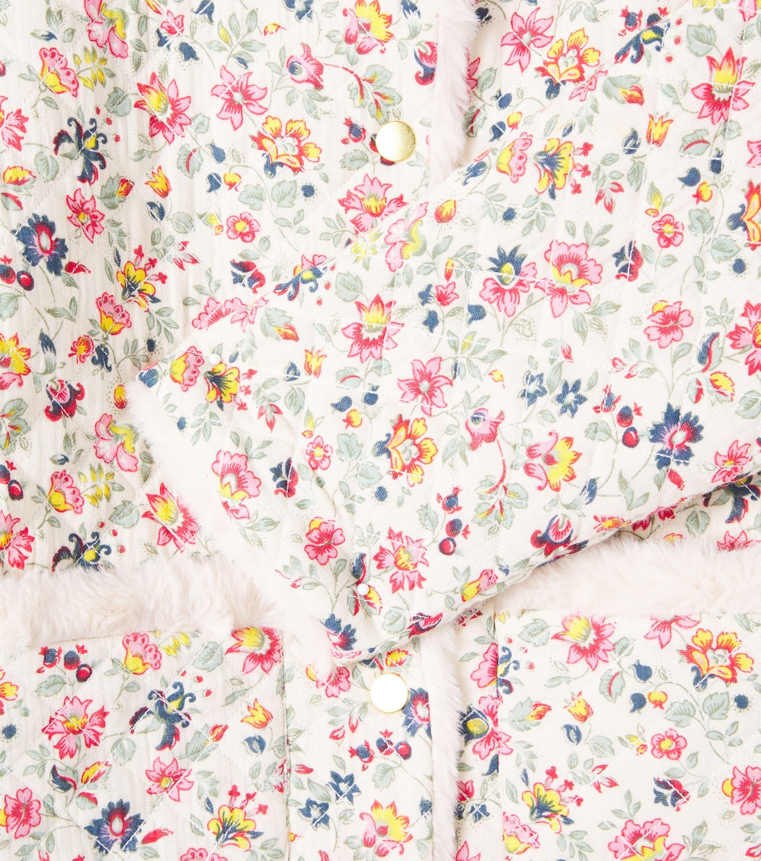 Floral quilted cotton coat | Louise Misha