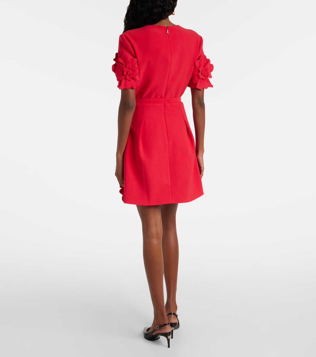 Aurélie floral-appliqué minidress | Leo Lin