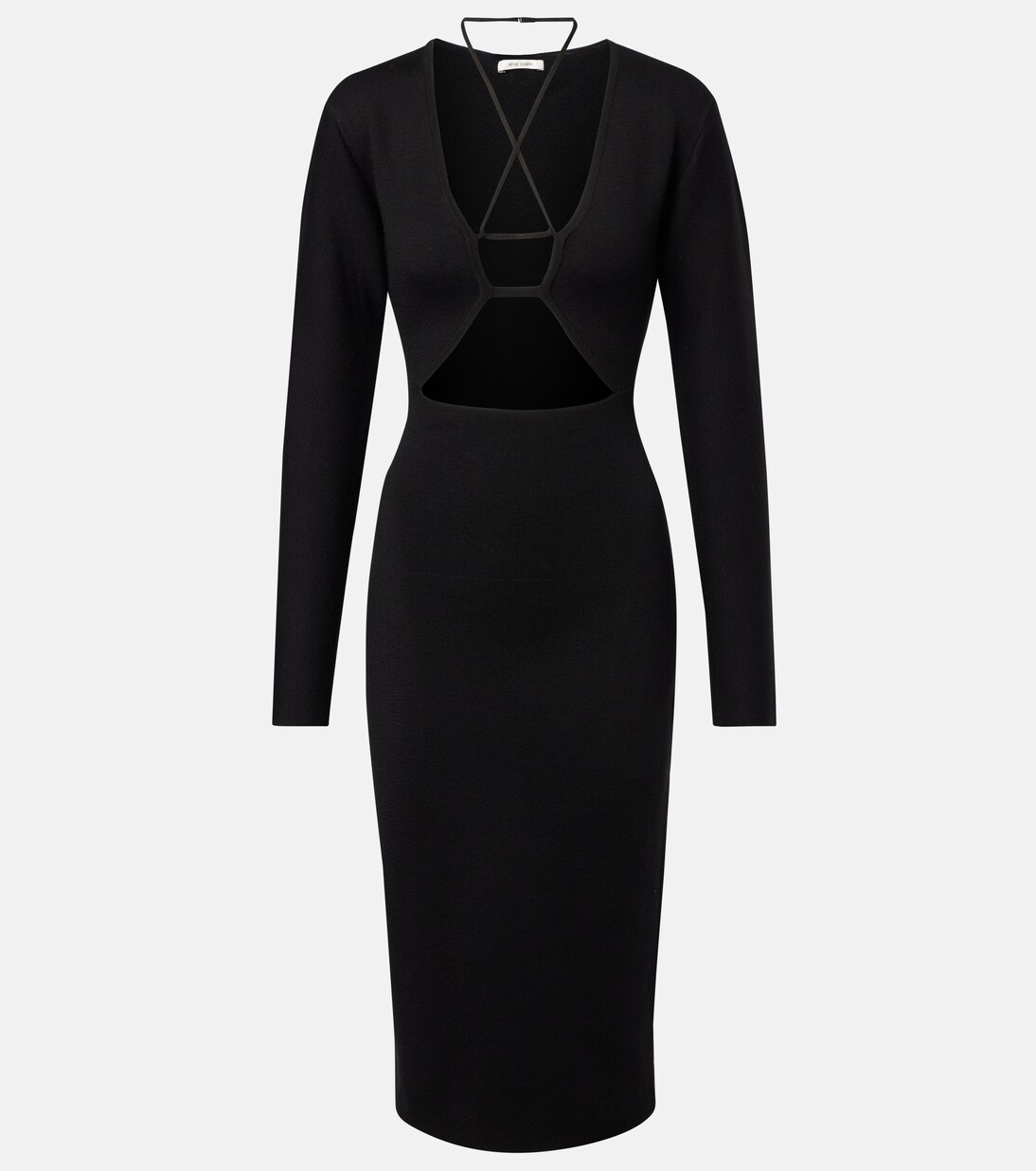 Vestido midi de punto de lana virgen | Nensi Dojaka