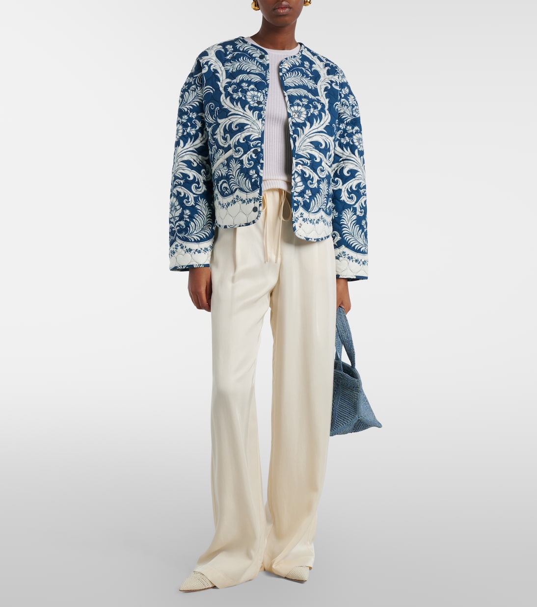 Printed quilted jacket | Farm Rio