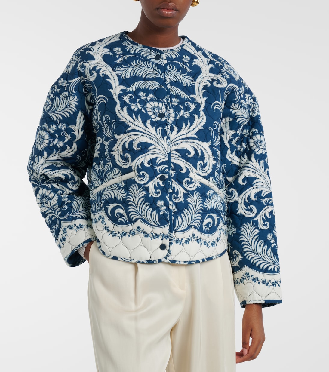 Printed quilted jacket | Farm Rio