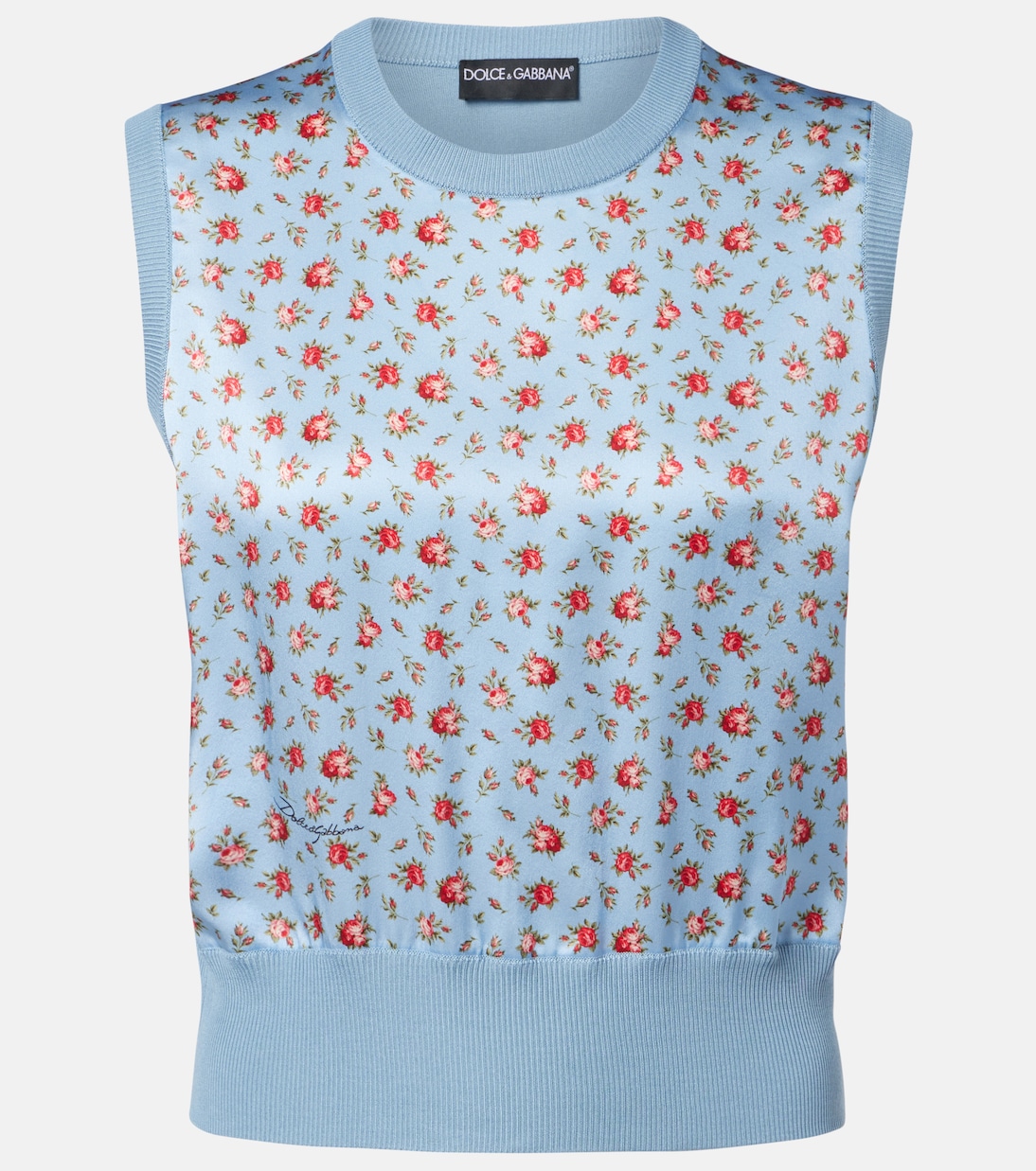 Floral silk sweater vest | Dolce&Gabbana