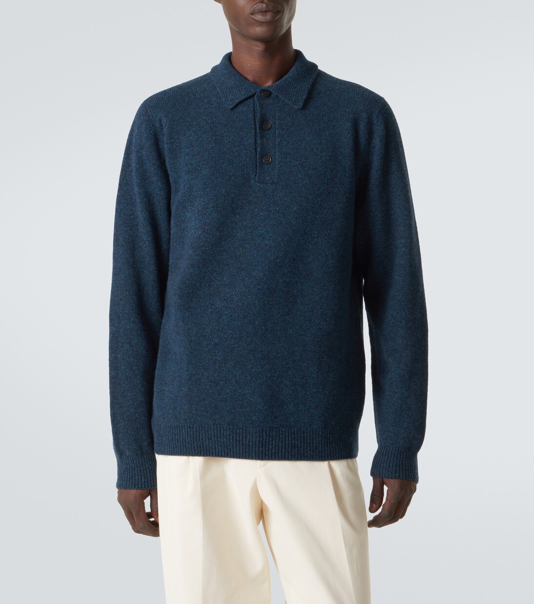 Wool polo shirt | Sunspel
