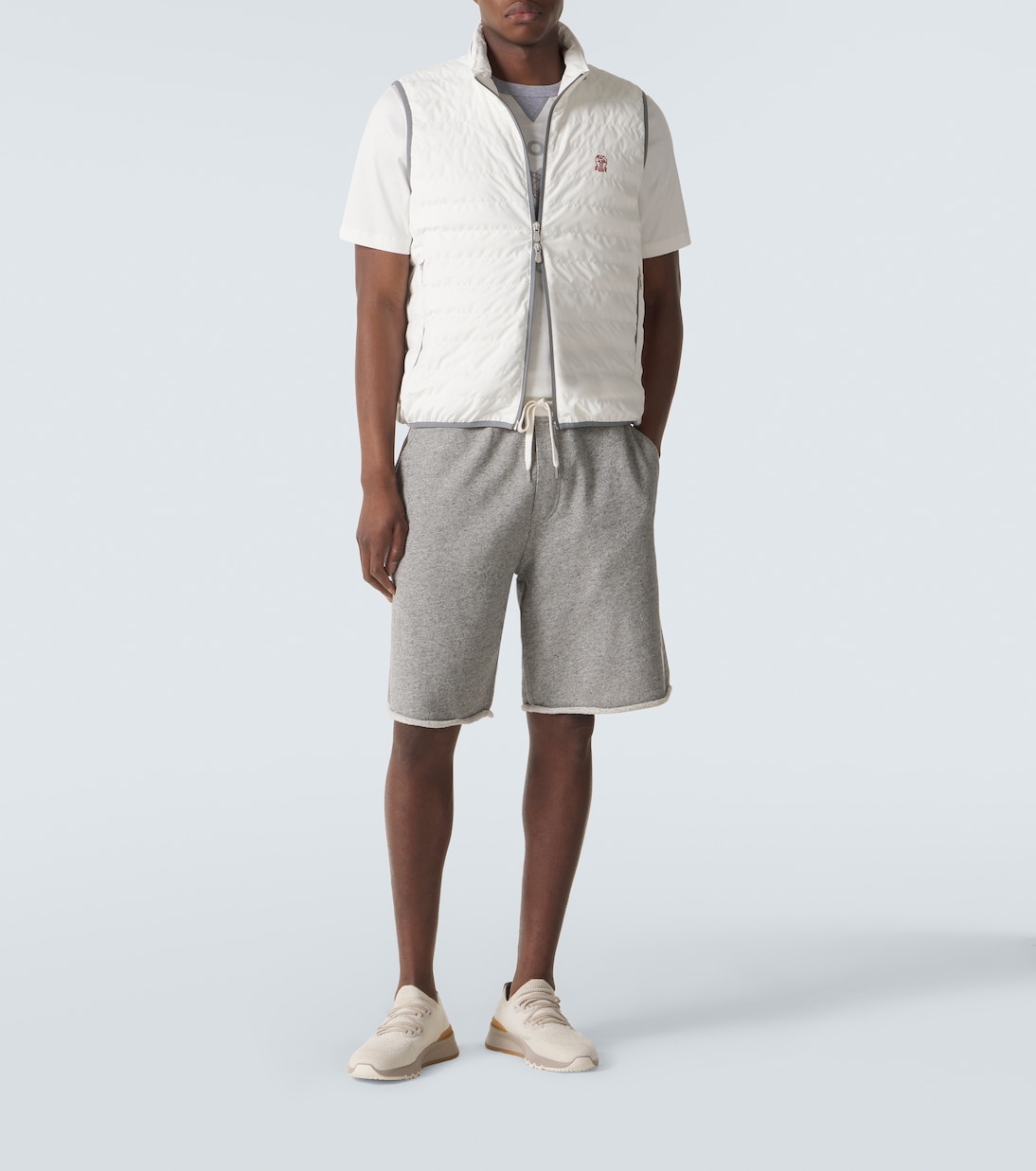 Logo down vest | Brunello Cucinelli