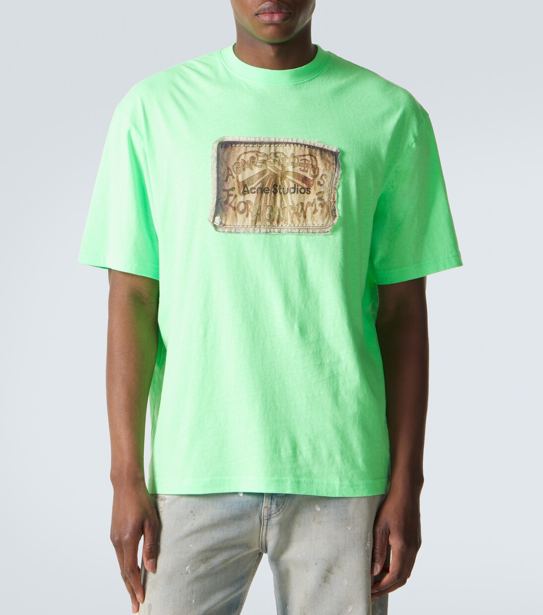 Printed cotton jersey T-shirt | Acne Studios