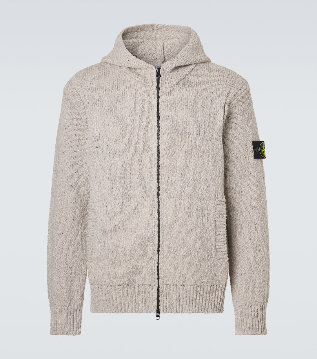 Felpa Compass in cotone con zip | Stone Island