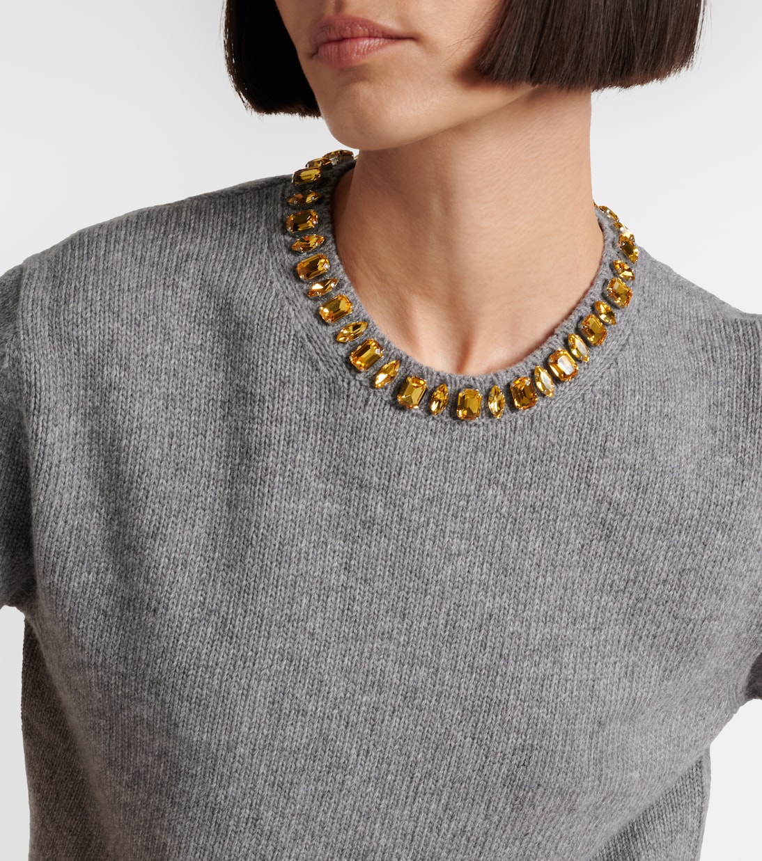 Verzierter Pullover aus Wolle und Kaschmir | Prada