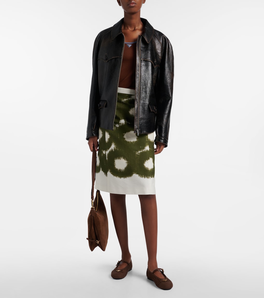 Cotton jersey tank top | Prada