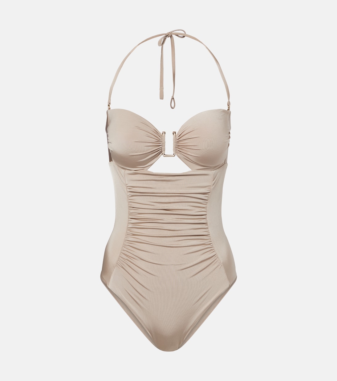Curva ruched halterneck swimsuit | Max Mara
